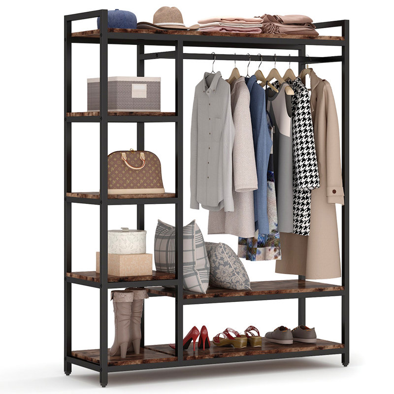 17 Stories Hinderliter 47.24" W FreeStanding Closet Organizer